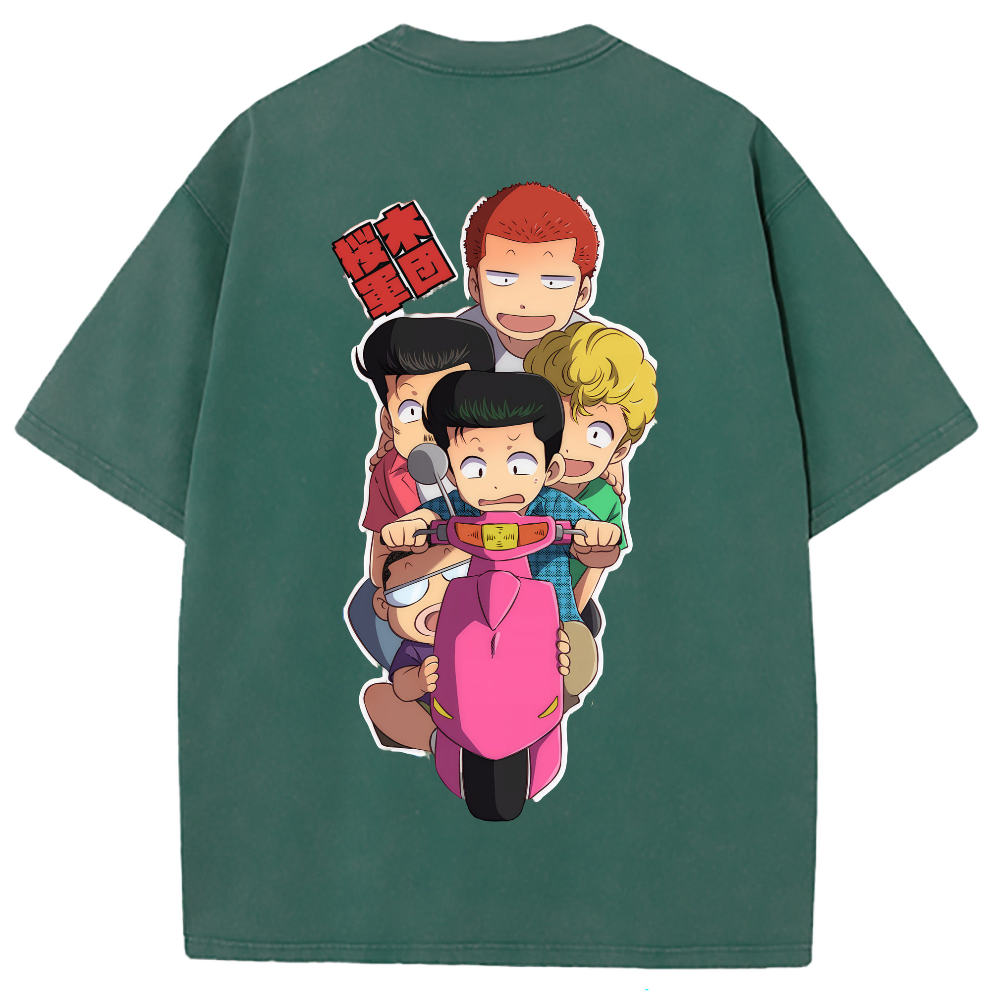 （画像用） SLAM DUNK／スラムダンク 綿100% ヴィンテージ風 半袖Tシャツ（背面プリント）